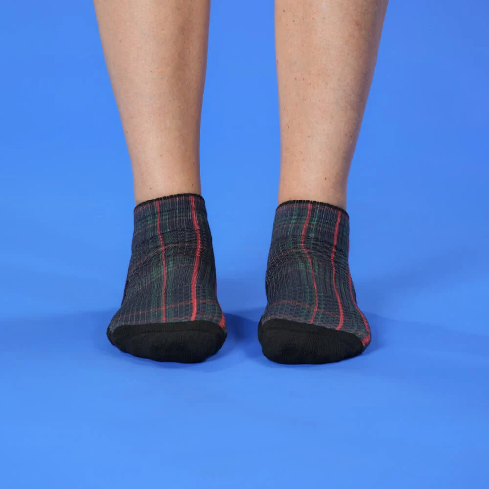 Scotch Plaid Ankle Compression Socks
