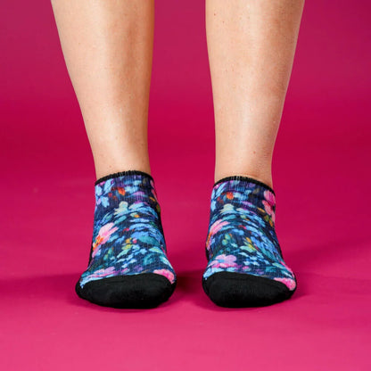 Night Blooms Ankle Compression Socks