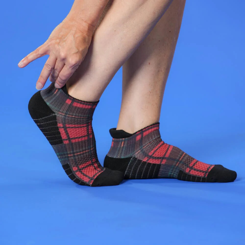 Christmas Plaid Ankle Compression Socks