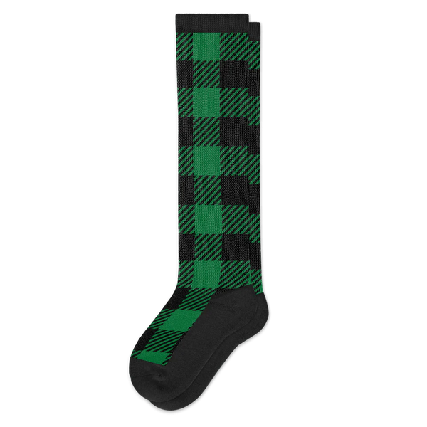 Green Plaid EasyStretch™ Socks