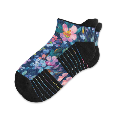 Night Blooms Ankle Compression Socks