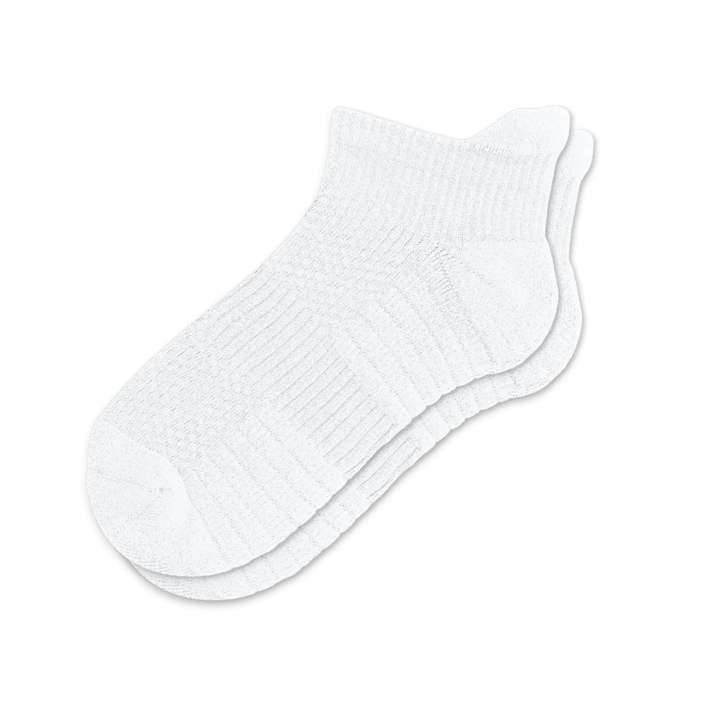 White Ankle Compression Socks