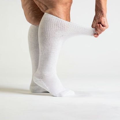 White EasyStretch™ Socks